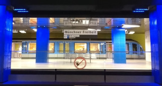 U-Bahn an der Münchner Freiheit