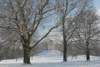 Schnee im Englischen Garten